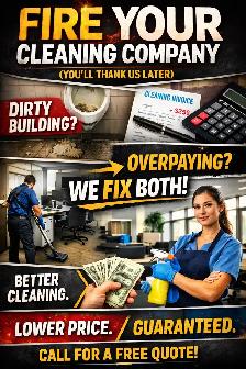 DIRTY BUILDING? EXPENSIVE CLEANERS? FIX BOTH TODAY.