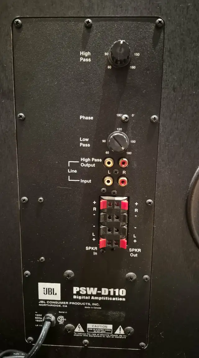 JBL 10' POWERED SUBWOOFER – PSW-D110 – DEEP BASS – $150 - Photo 6