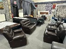 3pc Recliner Sofa, Love seat and chair for only $1299.
