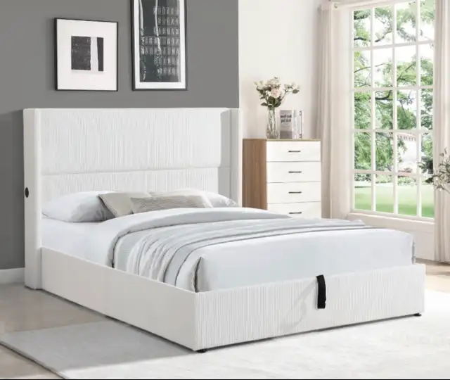 Queen Hydraulic Storage bed for $379. - Photo 3
