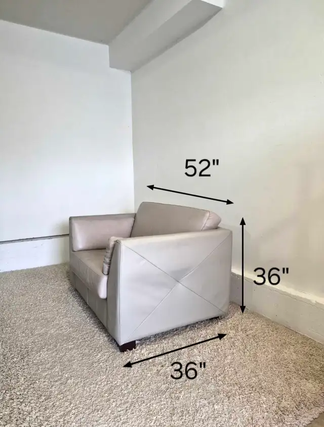 FREE DELIVERY Single Sofa Leather Armchair/Accent Chair/Lounge - Photo 10