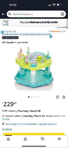 Evenflo ExerSaucer Seaside Splash Activity Center