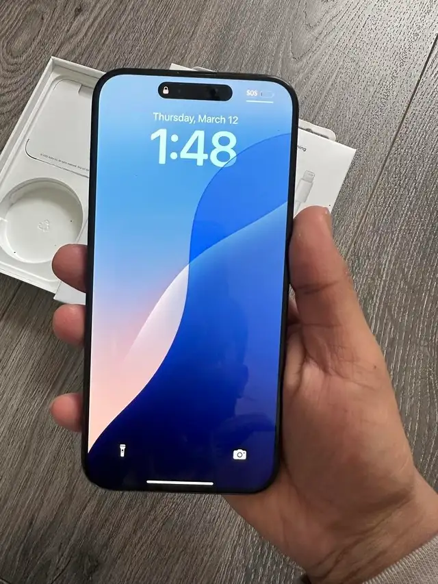 iPhone 15 pro max 256 gb 86% battery Airpods Pkg/Delivery - Photo 3