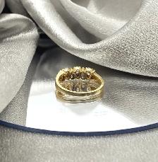 14KT Yellow Gold 0.73ct. 6 Pear Shape Diamond Band $1575 - Photo 4