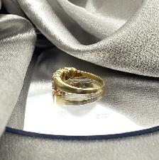 14KT Yellow Gold 0.73ct. 6 Pear Shape Diamond Band $1575 - Photo 5