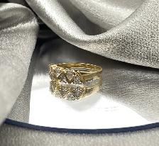 14KT Yellow Gold 0.73ct. 6 Pear Shape Diamond Band $1575 - Photo 6