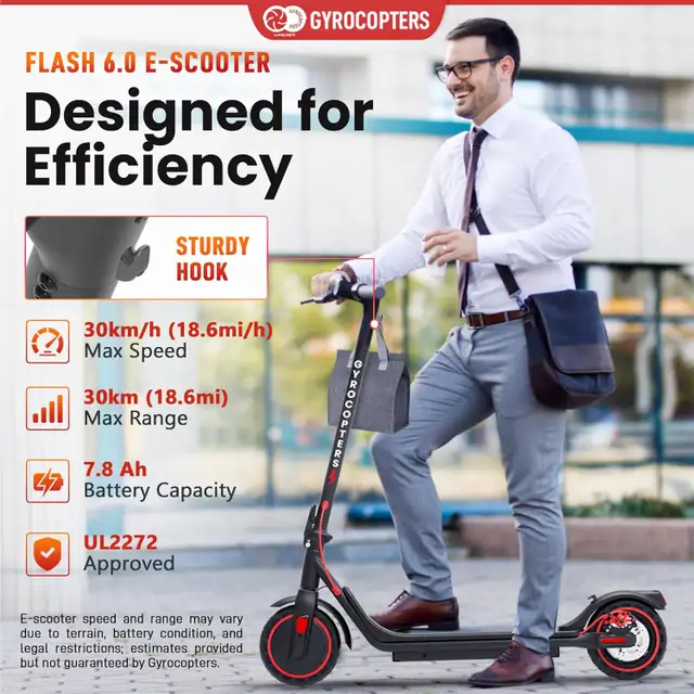 Brand New, Sealed Gyrocopter Electric Scooter For Sale - Photo 6