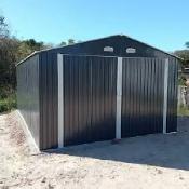 14x19 Steel Garage Shed – Spacious & Durable