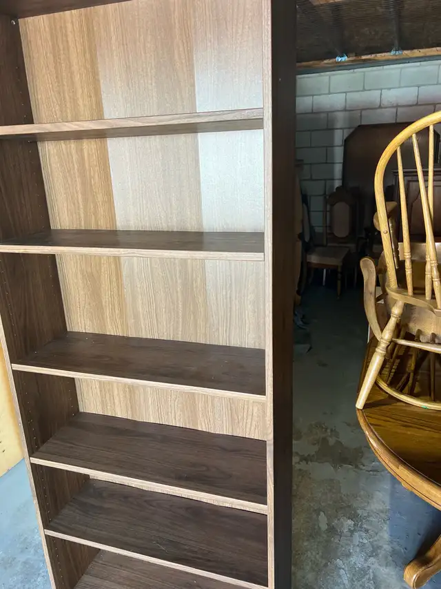 Free delivery used Tall Wooden Bookshelf - Photo 4