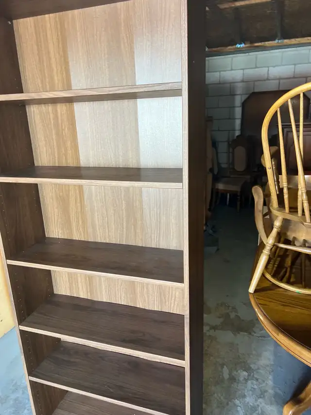 Free delivery used Tall Wooden Bookshelf - Photo 5