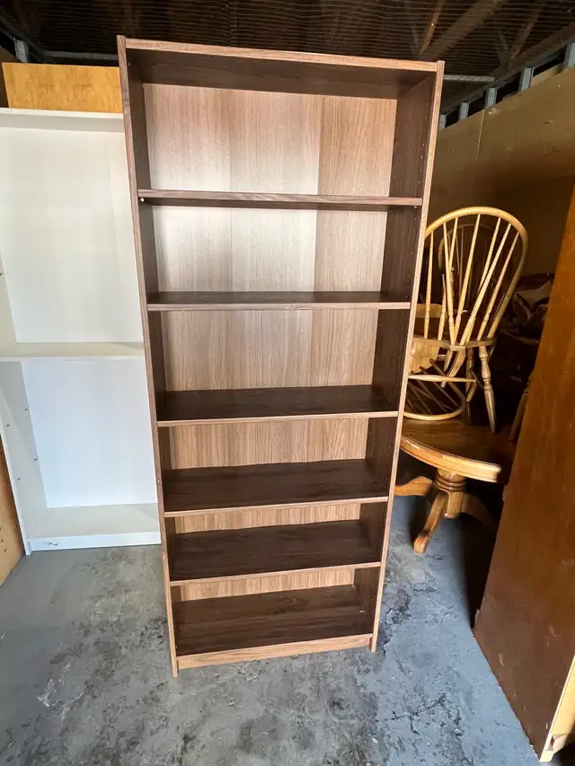Free delivery used Tall Wooden Bookshelf - Photo 7