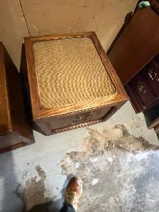 Free delivery used Vintage Wooden Side Tables - Set of 2 - Photo 3