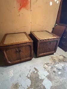 Free delivery used Vintage Wooden Side Tables - Set of 2 - Photo 5