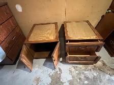 Free delivery used Vintage Wooden Side Tables - Set of 2 - Photo 6