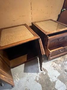 Free delivery used Vintage Wooden Side Tables - Set of 2 - Photo 8