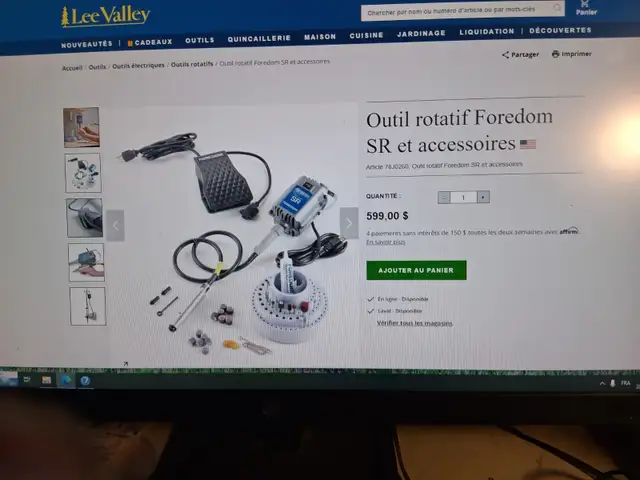 Outil de sculpture Foredom SR