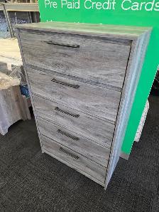 5 Drawer Tall Dresser