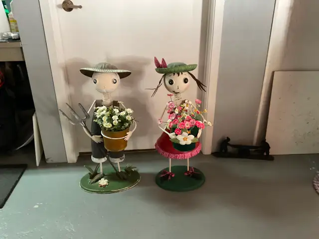 Bonhomme décoratif extérieur corde à linge neuve