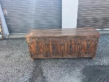 Free delivery used Vintage Wooden Dresser - Photo 4