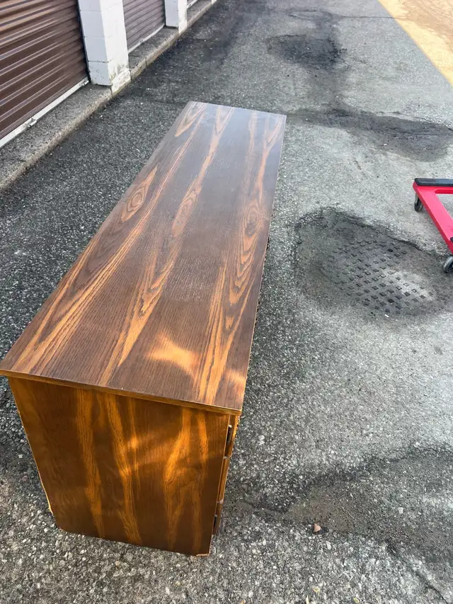 Free delivery used Vintage Wooden Dresser - Photo 7