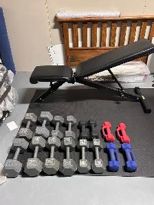 Dumbbell Set and Bench