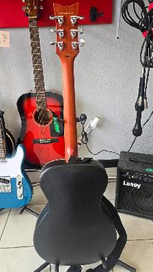 Daisy Rock Pixie Acoustic Guitar 2000s Sky Blue With Gig Bag - Photo 4