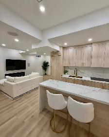 Slide to view our recent basement renovation-Ehome Renovation