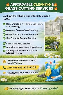 cleaning services and landscaping