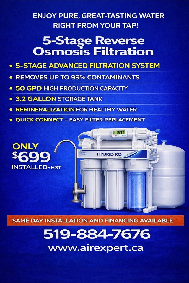 .REVERSE OSMOSIS REVERSE OSMOSIS 5 STAGE SYSTEM  HIGH EFFICIENCY