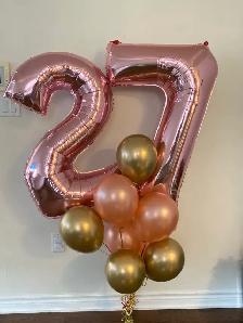 Number Balloons and custom cakes GTA