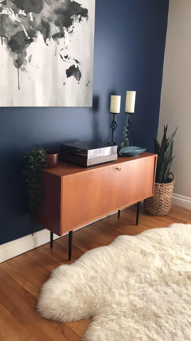 Mid century TEAK TECK Buffet console, crédence, bibliothèque, ba - Photo 2