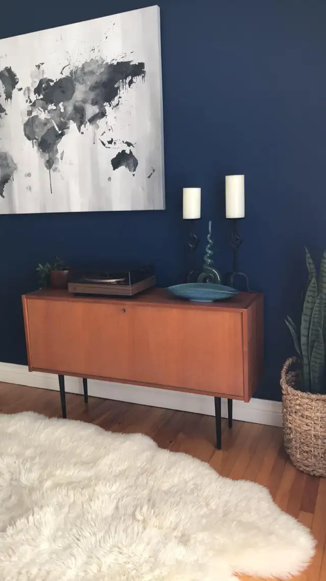 Mid century TEAK TECK Buffet console, crédence, bibliothèque, ba - Photo 4