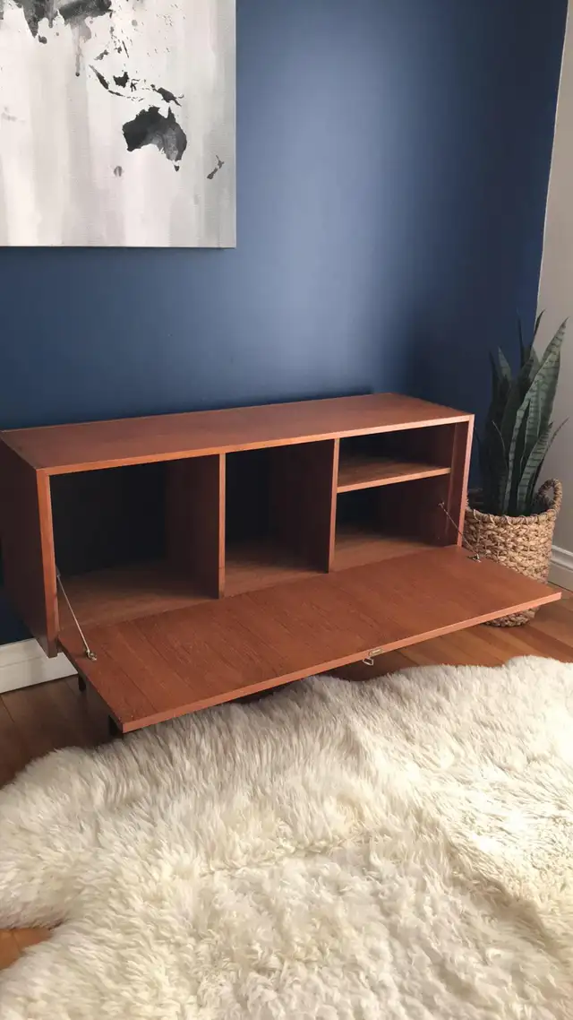 Mid century TEAK TECK Buffet console, crédence, bibliothèque, ba - Photo 5