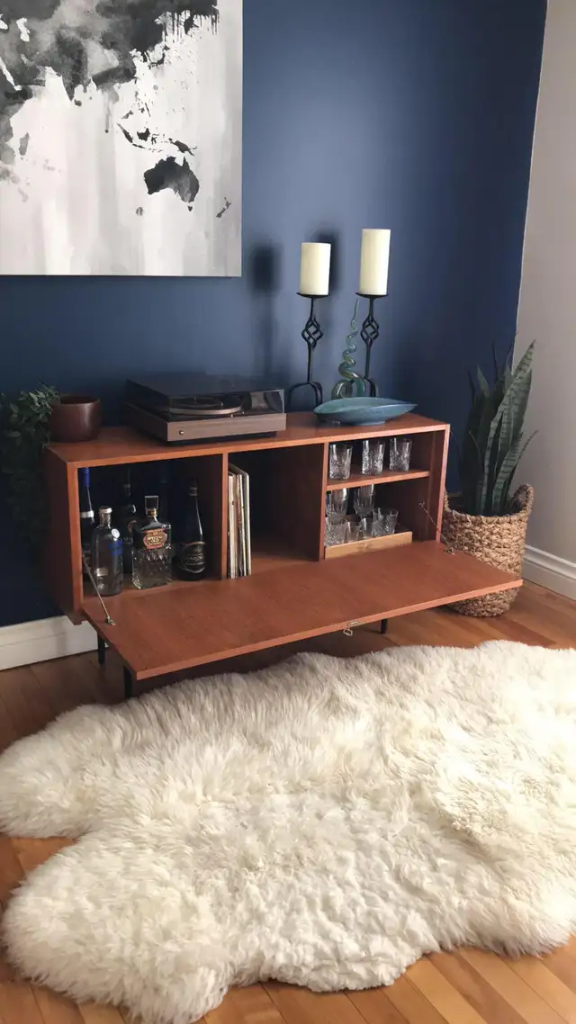 Mid century TEAK TECK Buffet console, crédence, bibliothèque, ba - Photo 8