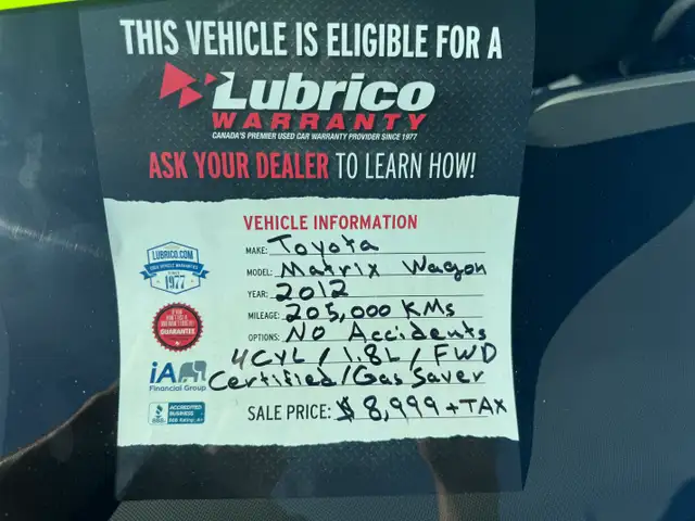 2012 Toyota Matrix MATRIX - Photo 12