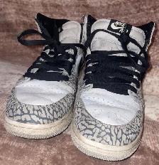 Nike air jordan 1 retro high OG white cement