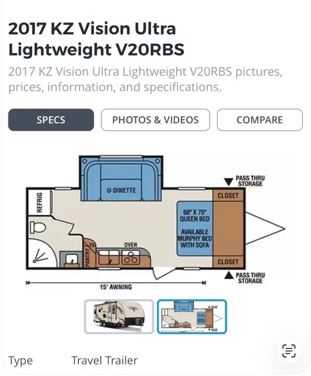 2017 KZ Vision Ultra Lightweight V2ORBS - Photo 2