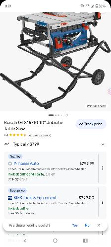 Trolley/ table saw stand