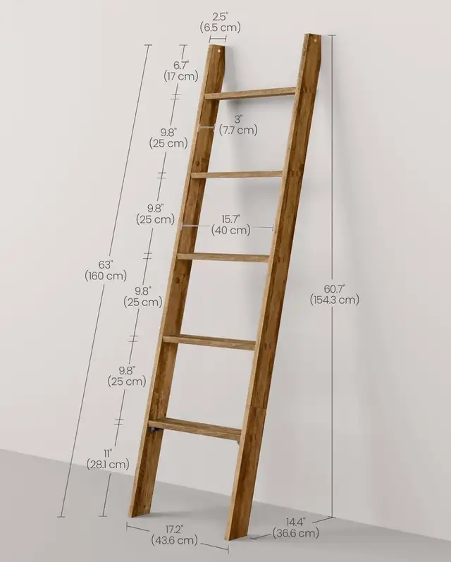 5-Tier Ladder Shelf / Blanket Ladder - Photo 3