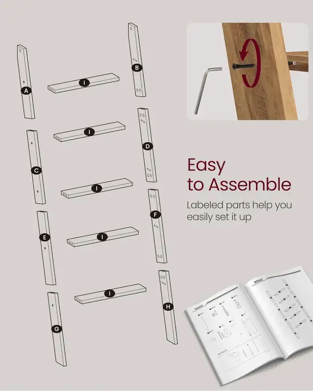 5-Tier Ladder Shelf / Blanket Ladder - Photo 4