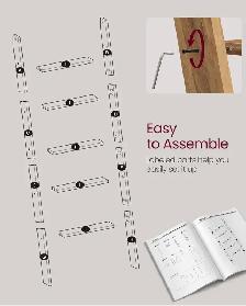 5-Tier Ladder Shelf / Blanket Ladder - Photo 4