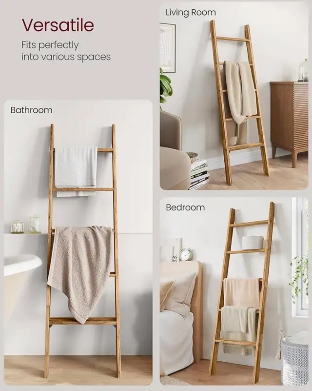 5-Tier Ladder Shelf / Blanket Ladder - Photo 6