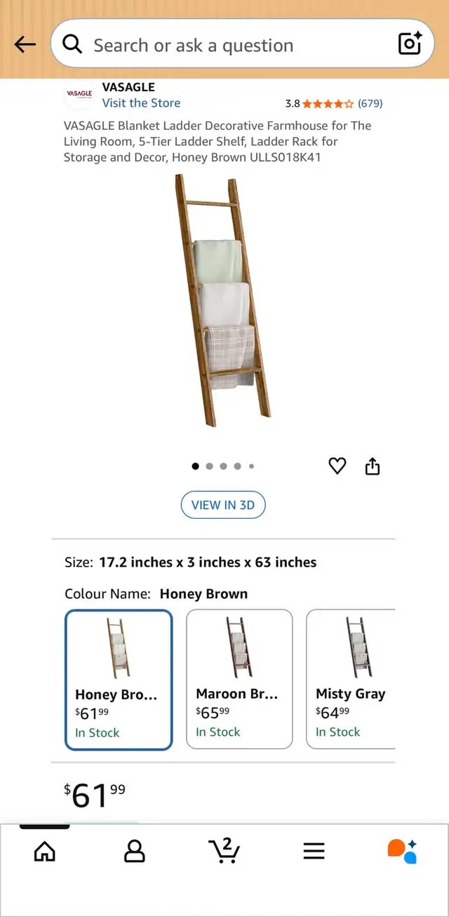 5-Tier Ladder Shelf / Blanket Ladder - Photo 7