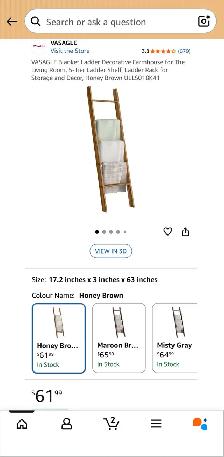 5-Tier Ladder Shelf / Blanket Ladder - Photo 7