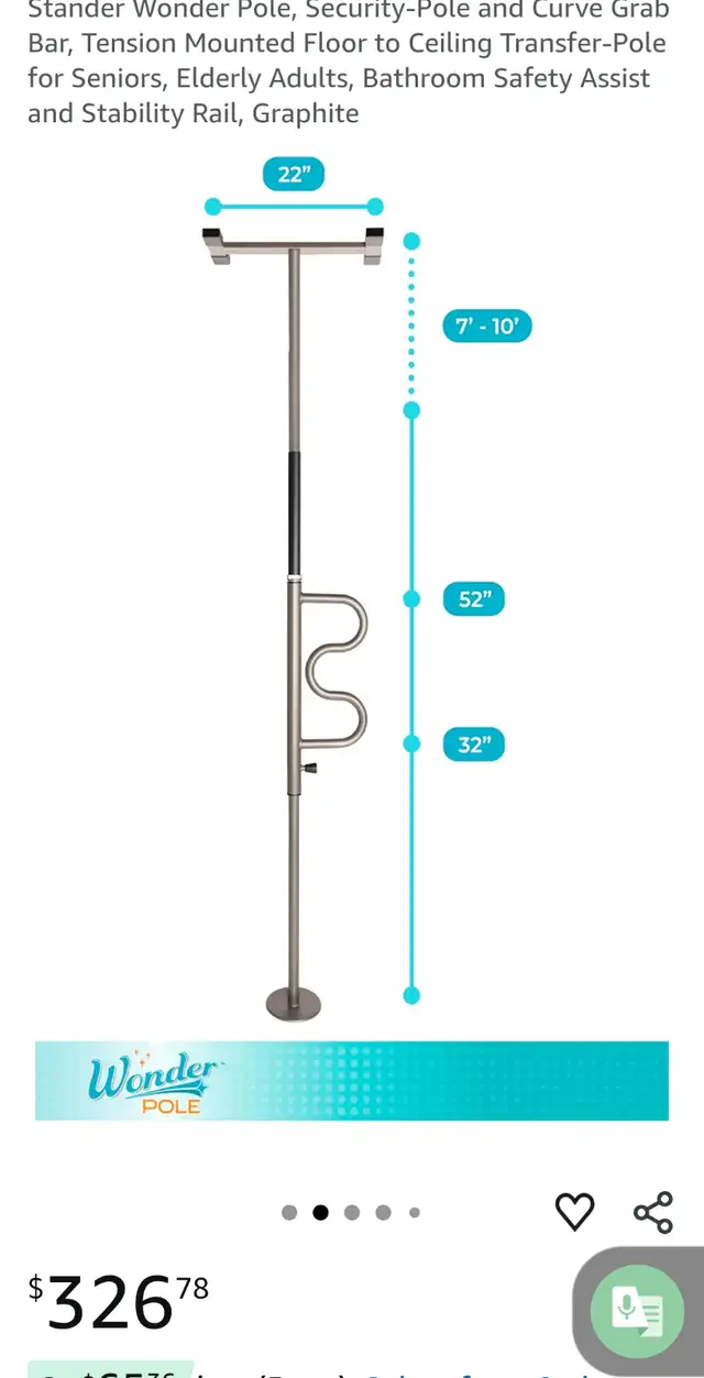 Adjustable wonder pole.$100 - Photo 3