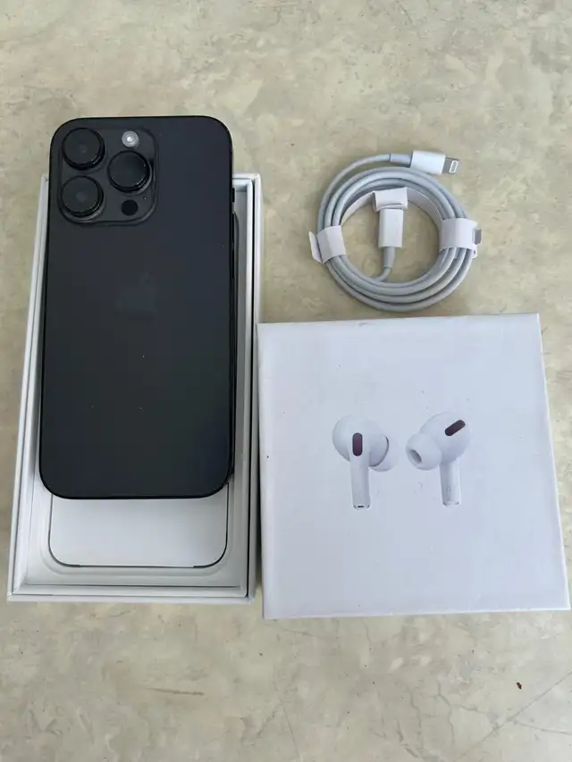 iPhone 14 Pro 256gb Airpods pkg/Delivery
