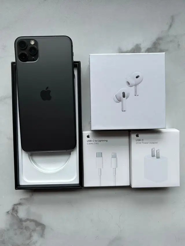 iPhone 11 Pro Max 128GB Airpods/Charger Set/Delivery