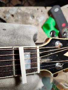 Bone nut and Saddle replacement The Guitar Shoppe Calgary - Photo 8