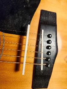 Bone nut and Saddle replacement The Guitar Shoppe Calgary - Photo 9