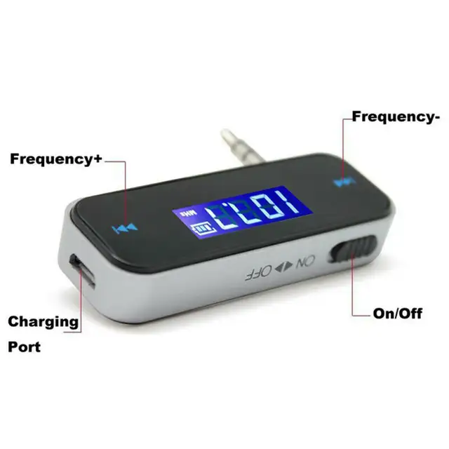 FM Transmitter 3.5mm w/ LCD For MP3 MP4 (USED) - Photo 2